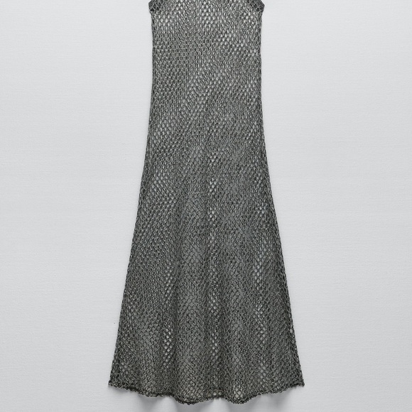 Zara LONG MESH DRESS - Picture 3 of 8